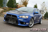 AMS Performance 08-15 Mitsubishi EVO X Front Mount Intercooler w/Modular Cast End Tanks & Logo (AMS.04.09.0001-1)