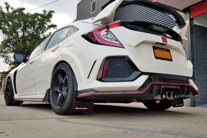 Rally Armor 17+ Honda Civic Type R UR Red Mud Flap w/ Black Logo