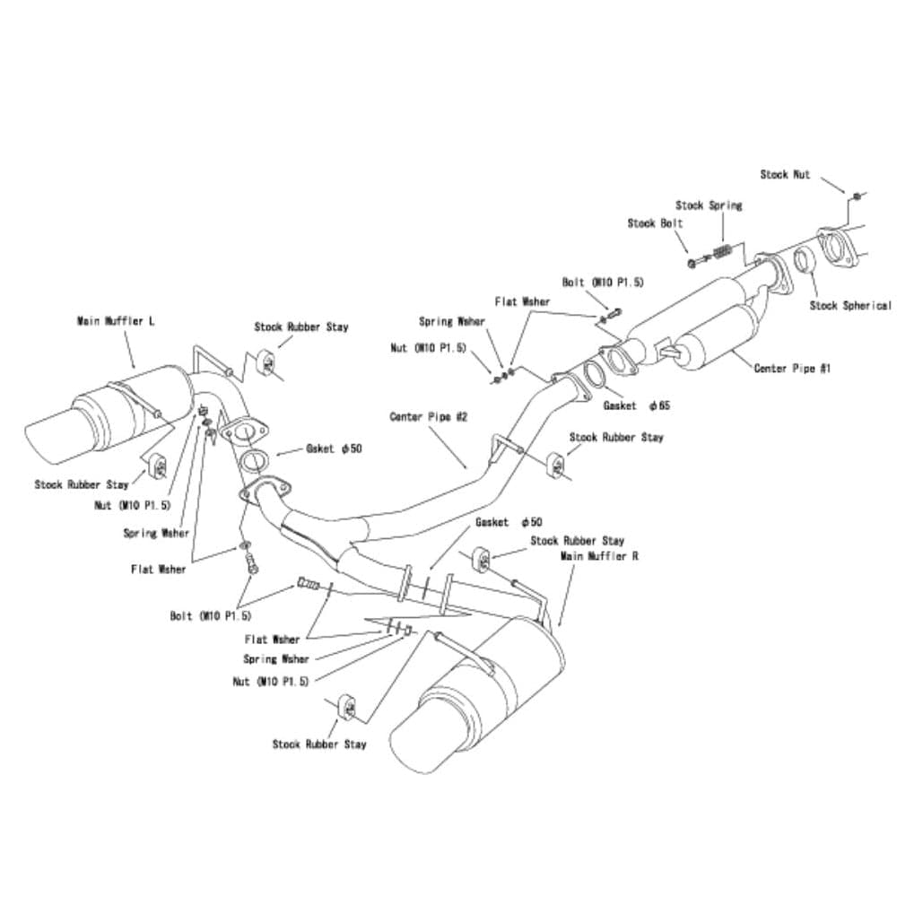 HKS 2022- Subaru BRZ Hi-Power Muffler SPEC-L GR86/BRZ FA24