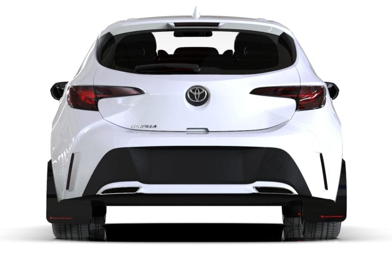 Rally Armor 2019+ Toyota Corolla Hatchback Black UR Mud Flap Grey Logo