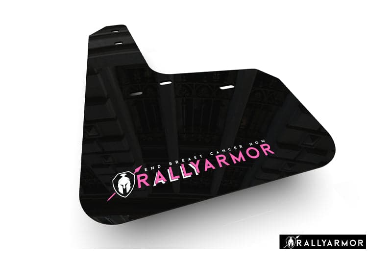 Rally Armor 2017+ Tesla Model 3 Black Mud Flap BCE Pink Logo (ralMF62-BC20-BLK/PK)