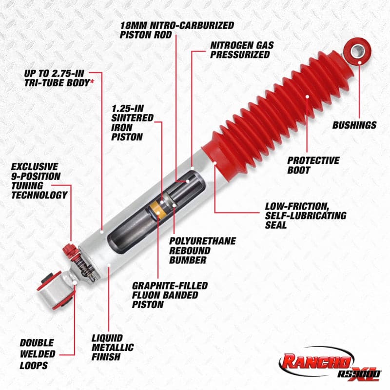 Rancho 05-19 Toyota Tacoma Rear RS9000XL Shock (RS999319)