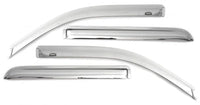 AVS 10-18 Toyota 4Runner Ventvisor Outside Mount Front & Rear Window Deflectors 4pc - Chrome