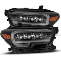 AlphaRex 16-21 Toyota Tacoma NOVA LED Projector Headlights Plank Style Black w/Activation Light