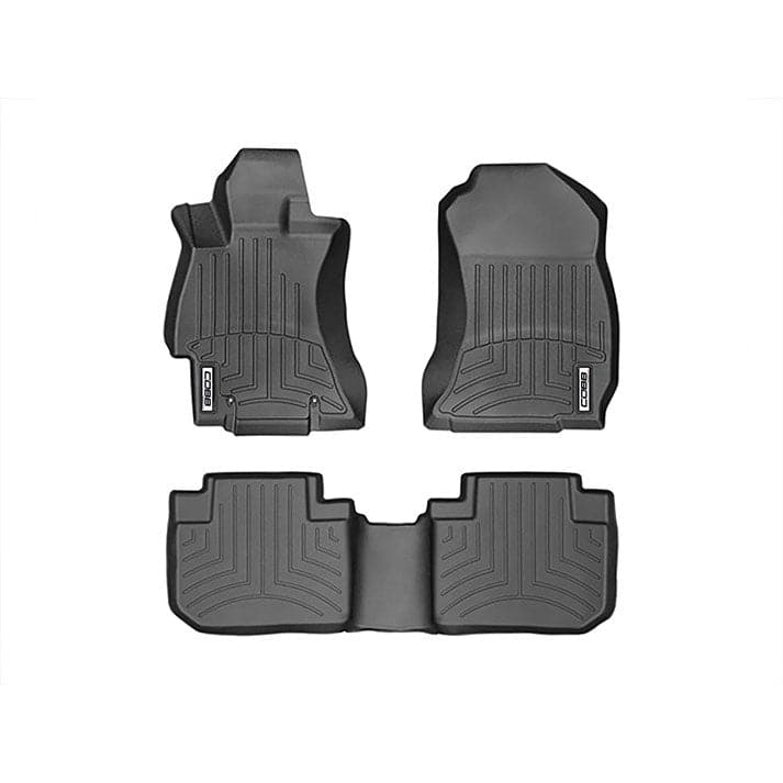 COBB 14-18 Subaru FXT Front and Rear FloorLiner by WeatherTech - Black (cobbWT44531-1-2)