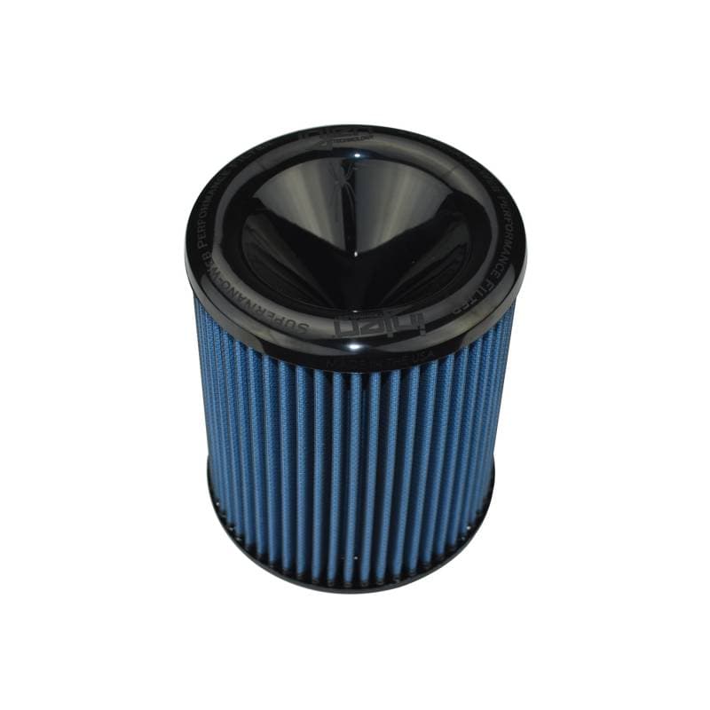 Injen AMSOIL Ea Nanofiber Dry Air Filter - 3 1/2 Filter 6  Base / 6 7/8 Tall / 5 1/2 Top (injX-1021-BB)