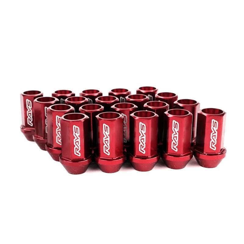 Rays Dura Nut L42 Red Lug Nuts & Locks | M12X1.25