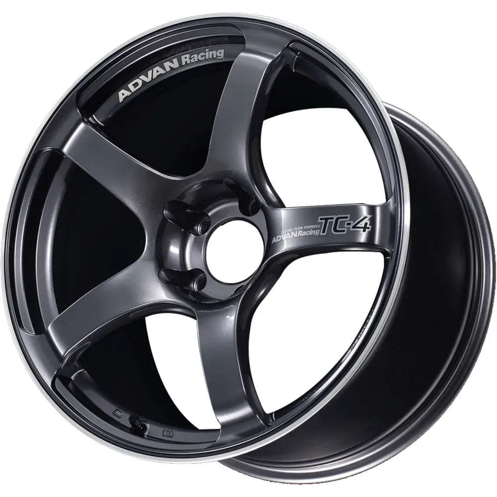 Advan TC4 18x10 +25 5-114.3 Racing Gunmetallic and Ring Wheel