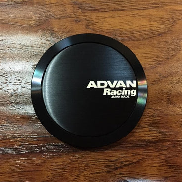 Advan Racing Center Cap - 73 Full Flat Black