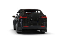 Rally Armor 2022+ Tesla Model X Black UR Mud Flap w/ Dark Grey Logo (MF102-UR-BLK/DGRY)