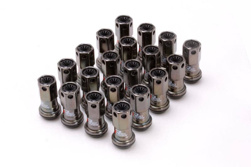 Project Kics 12X1.25 R40 Iconix Classical Lug Nuts w/ Black Plastic Cap 20pcs w No Locks