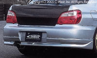 C-West Rear Half Spoiler (Kouki) PFRP WRX/ STI GDB 04-05