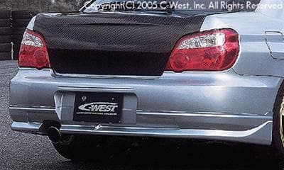 C-West Rear Half Spoiler (Kouki) PFRP WRX/ STI GDB 04-07