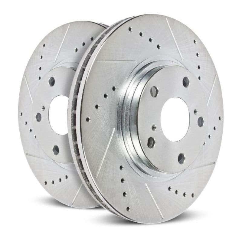 Power Stop 12+ Tesla Model S Rear Evolution Drilled & Slotted Rotors - Pair (AR84001XPR)