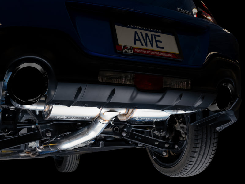 AWE Subaru BRZ/ Toyota GR86/ Toyota 86 Touring Edition Cat-Back Exhaust- Diamond Black Tips