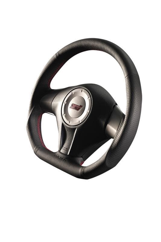 DAMD D-Shaped Red Stitch Steering Wheel Subaru WRX/ STi 05-07, Legacy/ Outback 04-06, Forester 05-08