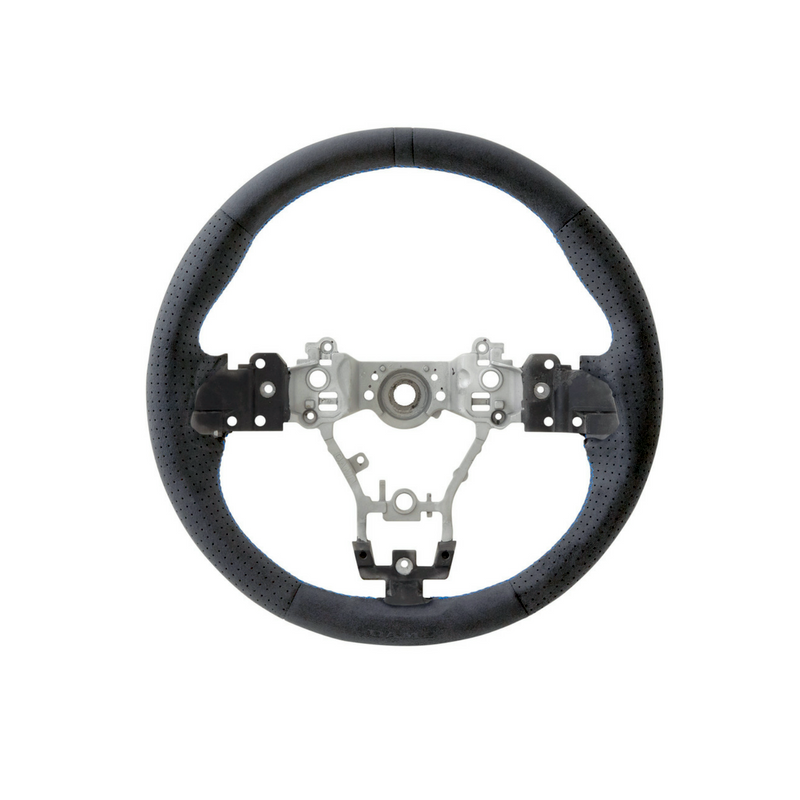 DAMD Suede Blue-Stitch O-Shape Steering Wheel - 2015+ Subaru WRX & WRX STi