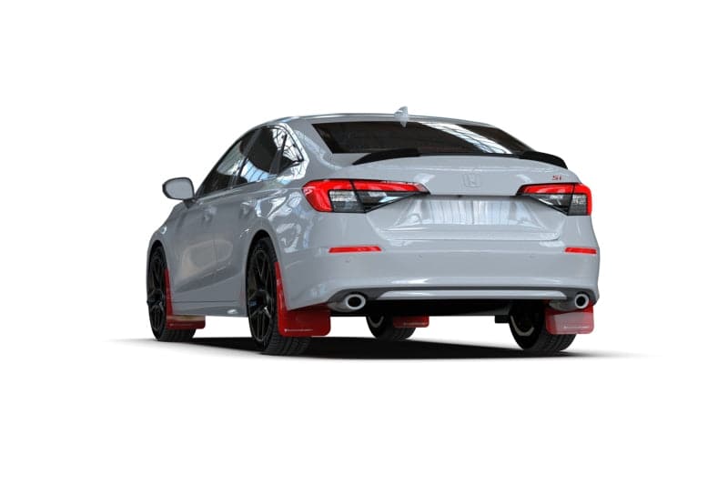 Rally Armor 2022+ Honda Civic (Incl. Si/Sport/Touring) UR Black Mud Flap w/ Red Logo