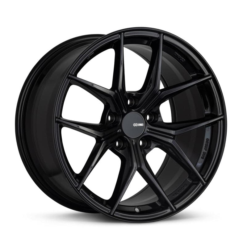 Enkei TSR-X 18x8.5 38mm Offset 5x114.3 BK 72.6mm Bore Gloss Black (529-885-6538bk)