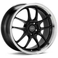 Enkei PF01SS 17x9.0 +60 5-114.3 Gloss Black w/ Machined Lip Honda S2000 AP1 AP2