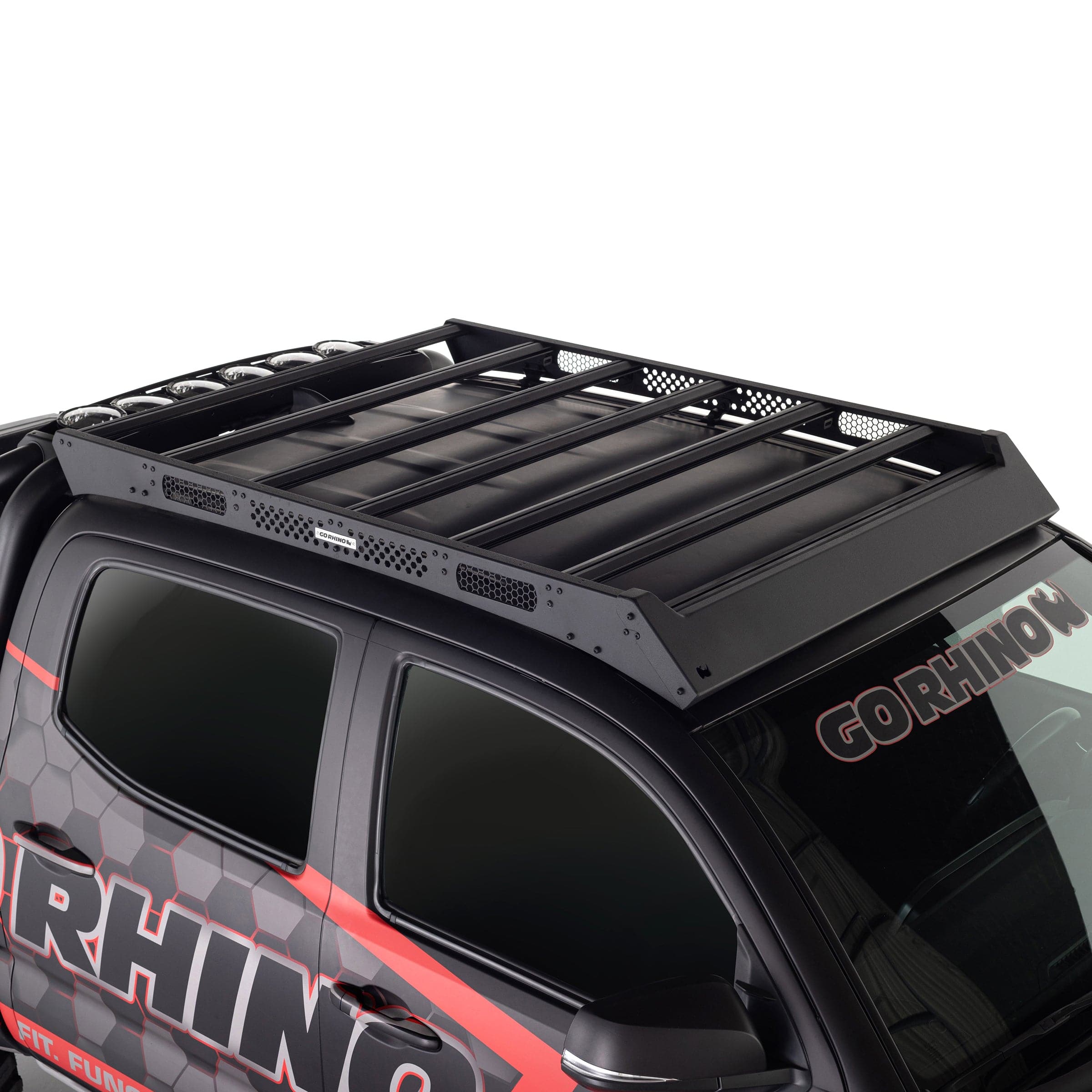 Go Rhino 16-21 Toyota Tacoma Ceros Low Profile Roof Rack Textured Black