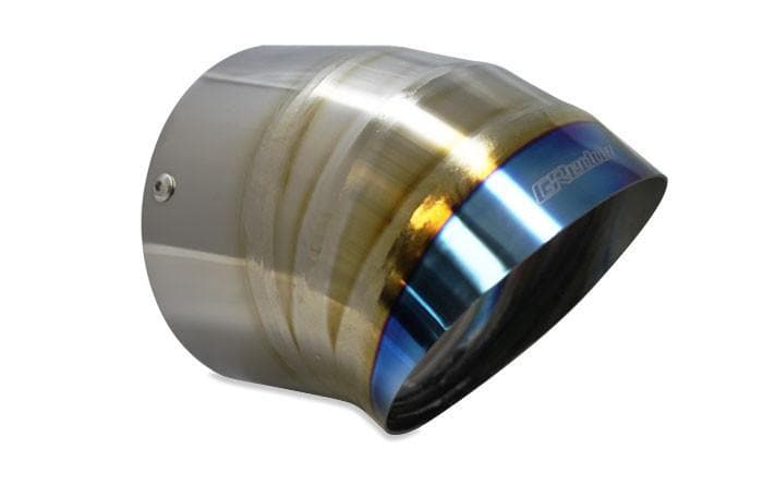 GReddy Burnt Titanium Turndown Muffler Tip - 105mm Diameter 120mm Length