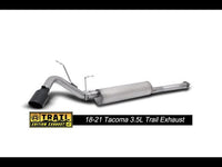 Gibson 16-23 Toyota Tacoma 3.5L 2.5in Cat-Back Single Exhaust System Stainless-Black Elite