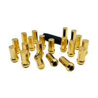 Kyokugen Gold Plated 42mm Lug Nuts in 12x1.25 (20 Pack)