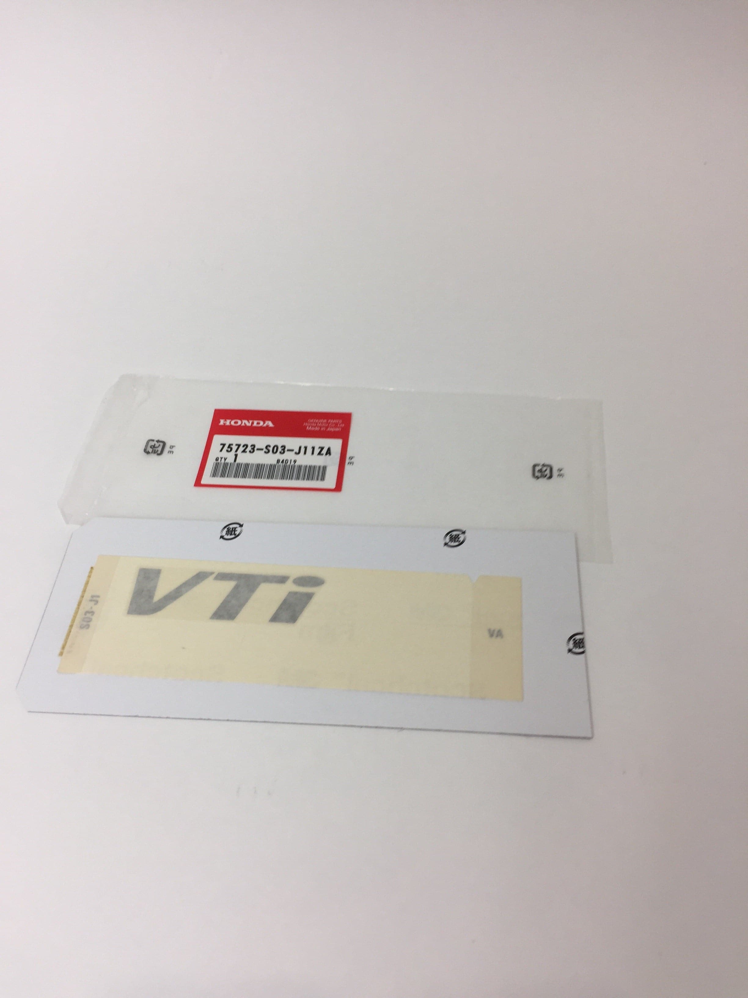 Honda Japan EK9 Rear VTI Decal Grey (Civic)