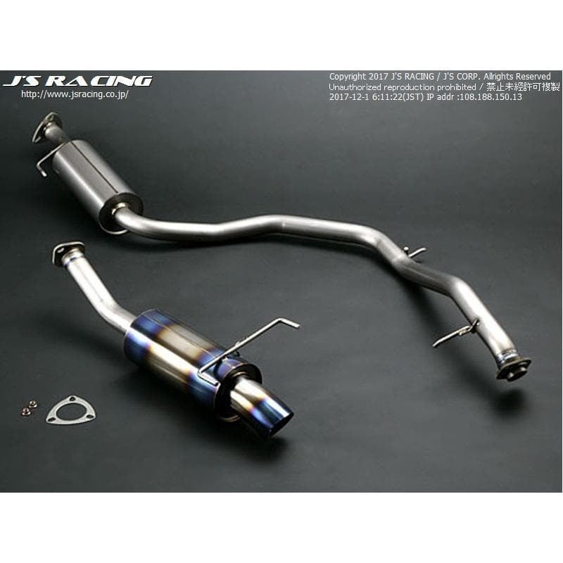 J's Racing FX-PRO 50RS Titanium Cat-Back Exhaust - 11-16 Honda CR-Z