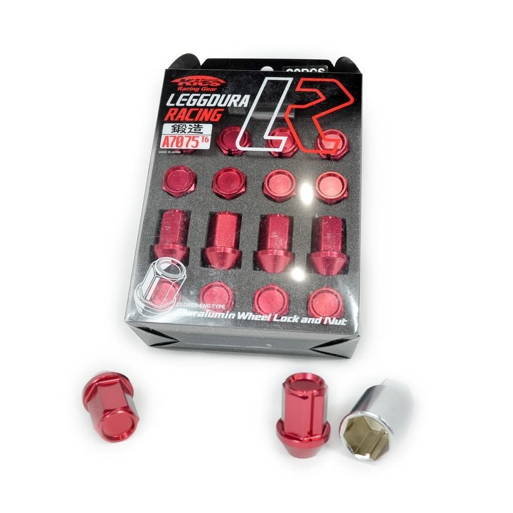 Kics Leggdura Racing Duralumin Lug Nuts - Red - 12x1.25