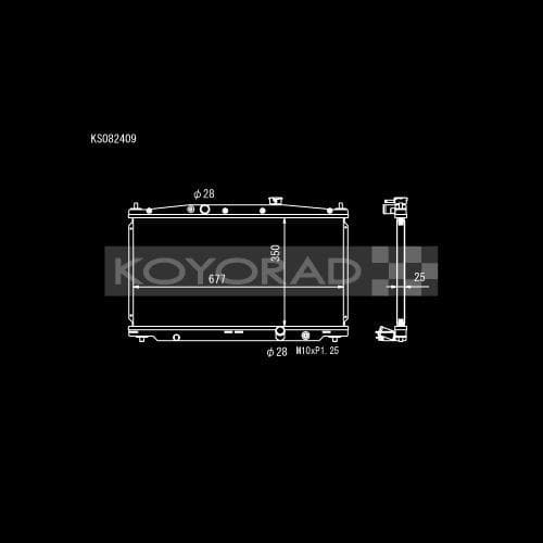 Koyo KS-Series Aluminum Radiator | 11-16 Honda CR-Z (MT)