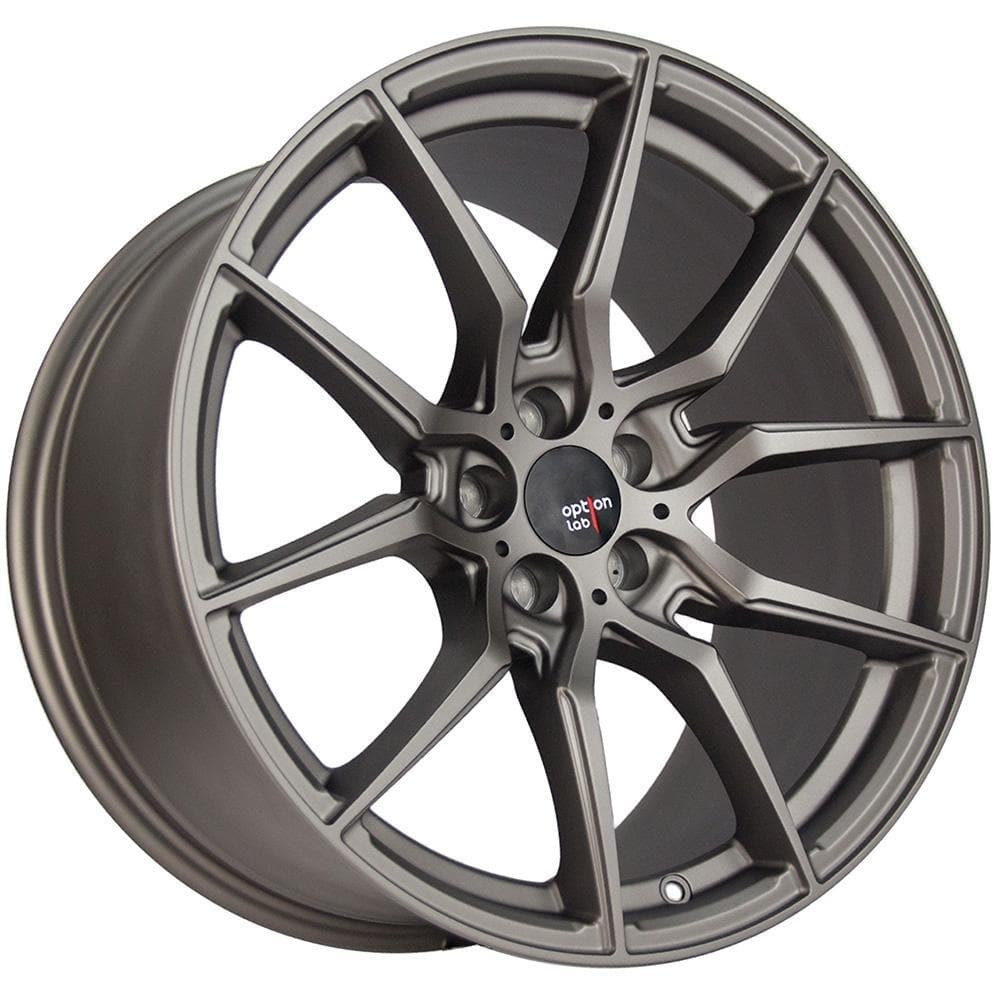 Option Lab Noble Grey R716 | 18x8.5 +35 5x114.3 | 17+ Civic Si & 15+ WRX STI