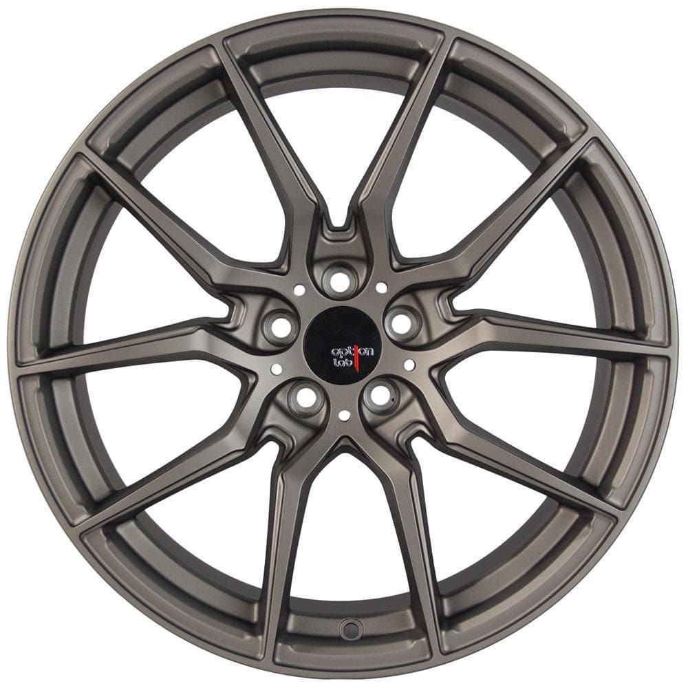 Option Lab Noble Grey R716 | 18x8.5 +35 5x114.3 | 17+ Civic Si & 15+ WRX STI