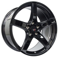 Option Lab R555 Gotham Black Wheel in 18x9.5 +38 5x100 (73.1mm)