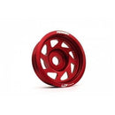 Perrin Red Crank Pulley for EJ Motor 98-01 Impreza 2.5RS, 02-14 WRX & 04+ STi