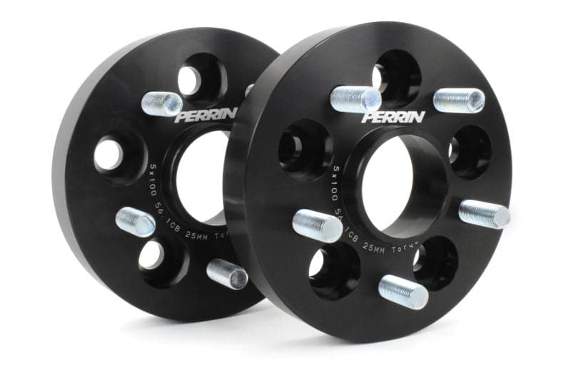 Perrin Subaru 5x100 25mm Wheel Spacers (One Pair) (perPSP-WHL-026BK)