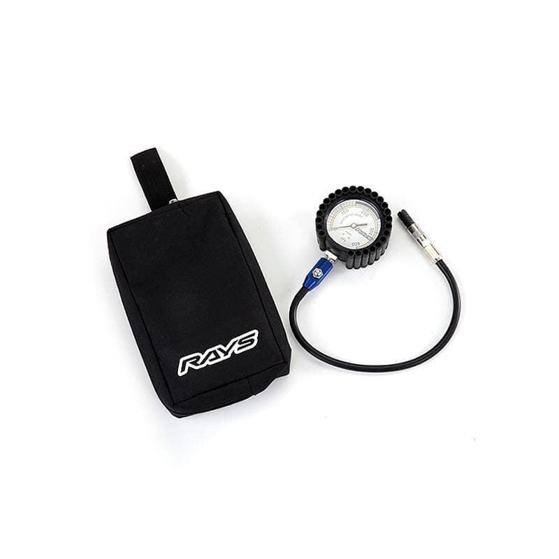 Rays Red Racing Tire Pressure Gauge - PSI