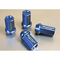 Ti64 Elementek Titanium Lug Nut Set for Blue 12 x 1.50 application