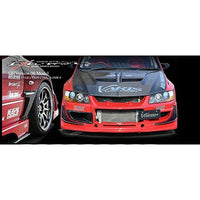 Varis CF Oil Cooler Duct Guide S. Version Bumper 03-07 Laner Evolution VIII & IX