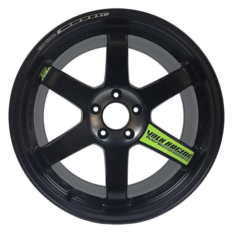 Volk Racing TE37 SL Black Edition II - 18x9.5 +21 5x114.3 - Pressed Black Rim REDOT