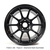 Volk Racing ZE40 Diamond Dark Gunmetal - 17x9.5 +40 - S2000 Spec