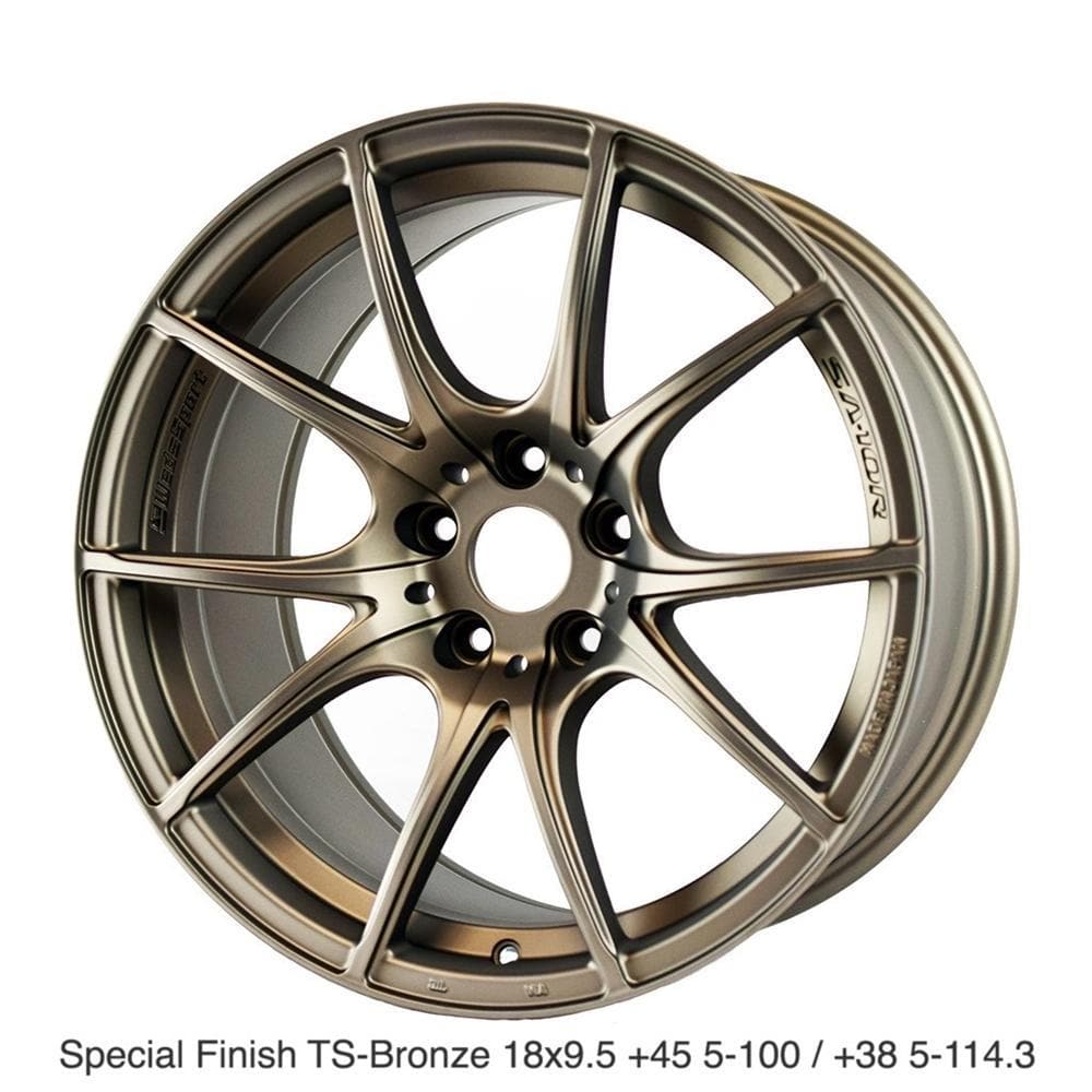 WedsSport SA-10R 18x9.5 +45 5-100 TS-Bronze - Subaru / Toyota Spec