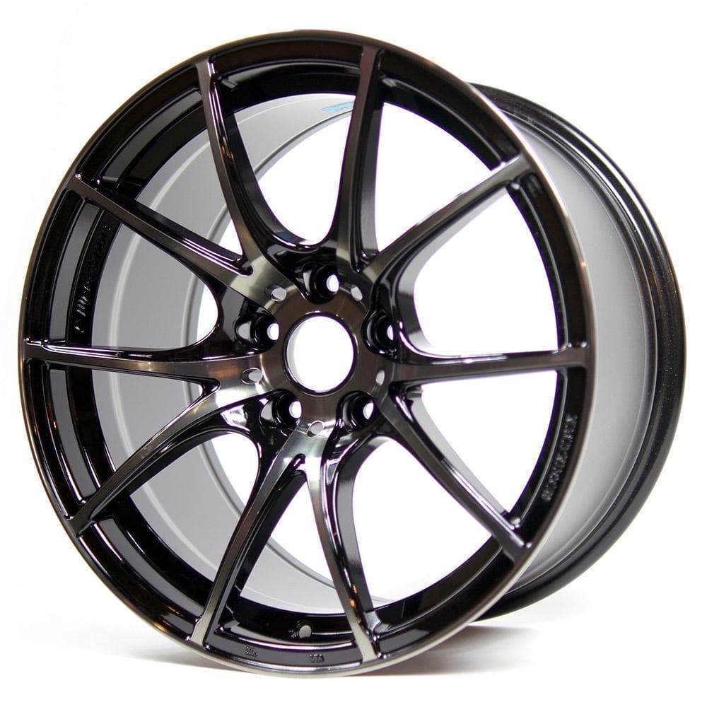 WedsSport SA10R 18x9.5 +45 5x114.3 Zebra Black Wheels